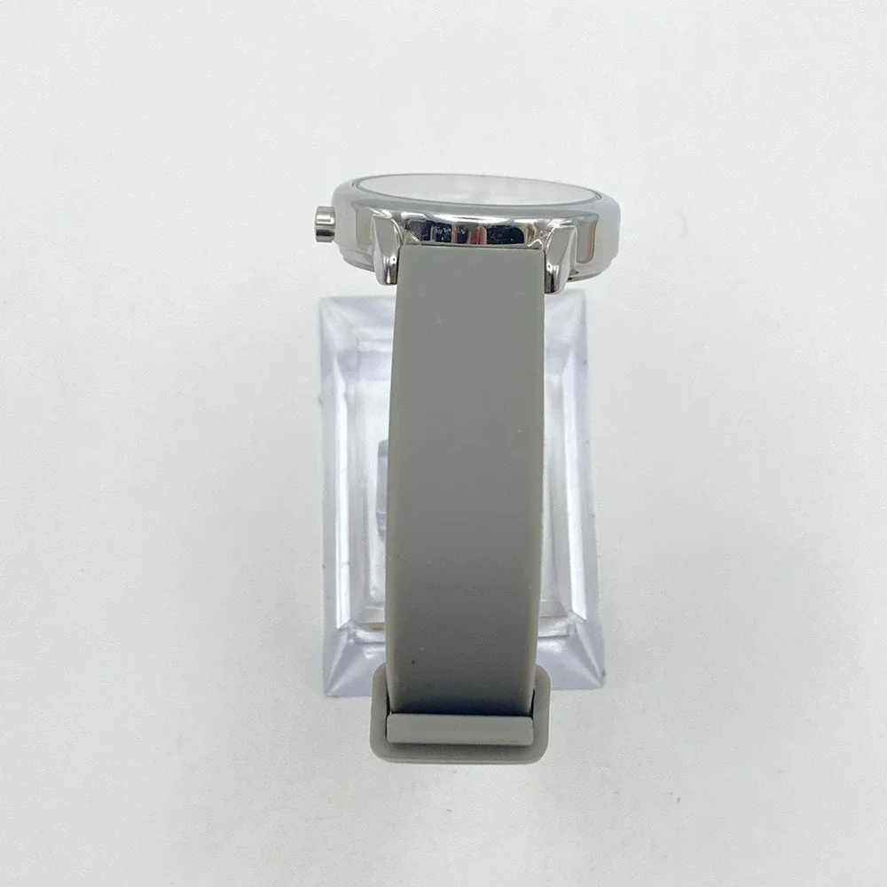 Timex Easy Reader Women's Watch 30mm Silver Tone Indiglo Silicone WR New Battery